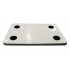 Complete white big card table with black plastic cupholders
