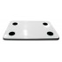 Complete white big card table with black plastic cupholders